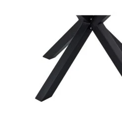 MALETTO - Ronde Eettafel - Zwart - 120 Cm - Aluminium -Beliani Winkel c4365aa6baff48b88b601f640505011a