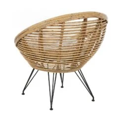 MARATEA - Tuinstoel Set Van 2 - Lichtbeige - Rotan -Beliani Winkel c596ecc82dac4918b4afb5aa4d39f385