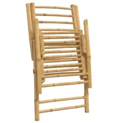 VidaXL - Inklapbaar Tuinstoelen Met Kussens - Bamboe - 4 Stuks -Beliani Winkel c672271e6e95401bb332d76566ede6e6