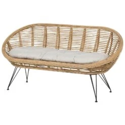MARATEA - Tuinbank - Lichtbeige - Rotan 13 MARATEA - Tuinbank - Lichtbeige - Rotan -Beliani Winkel c73b5d4a738747a4ada951059b5f65f3