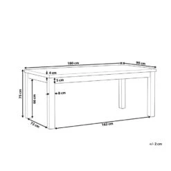 Beliani Eettafel OSTUNI - Grijs Vezelcement -Beliani Winkel c7bc5bb5d25c4992a814fb70c798c9ff