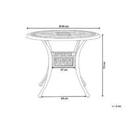 ANCONA - Tuintafel - Wit - 90 X 90 Cm - Aluminium 10 ANCONA - Tuintafel - Wit - 90 X 90 Cm - Aluminium -Beliani Winkel c7d022c0d40f40749a25bede7f3e340f
