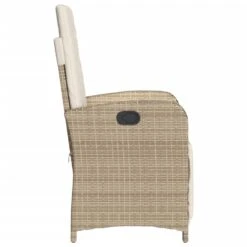 VidaXL - Verstelbare Tuinstoel Met Voetensteun - Beige - Poly Rattan -Beliani Winkel c82efe16f58342a99a5e75e473ac0aa0