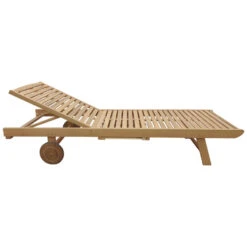 Happy Garden Zonnebaden KANAWA - Bruin - Acacia -Beliani Winkel c85efbc515ea44deb0e4dd5b8d04e7b4