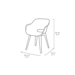 Keter Akola Tuinstoelen - 2 Stuks -56.5x55x80cm - Olijf Groen 19 Keter Akola Tuinstoelen - 2 Stuks -56.5x55x80cm - Olijf Groen -Beliani Winkel c9b15a0417c54fb5800b5892be47d036