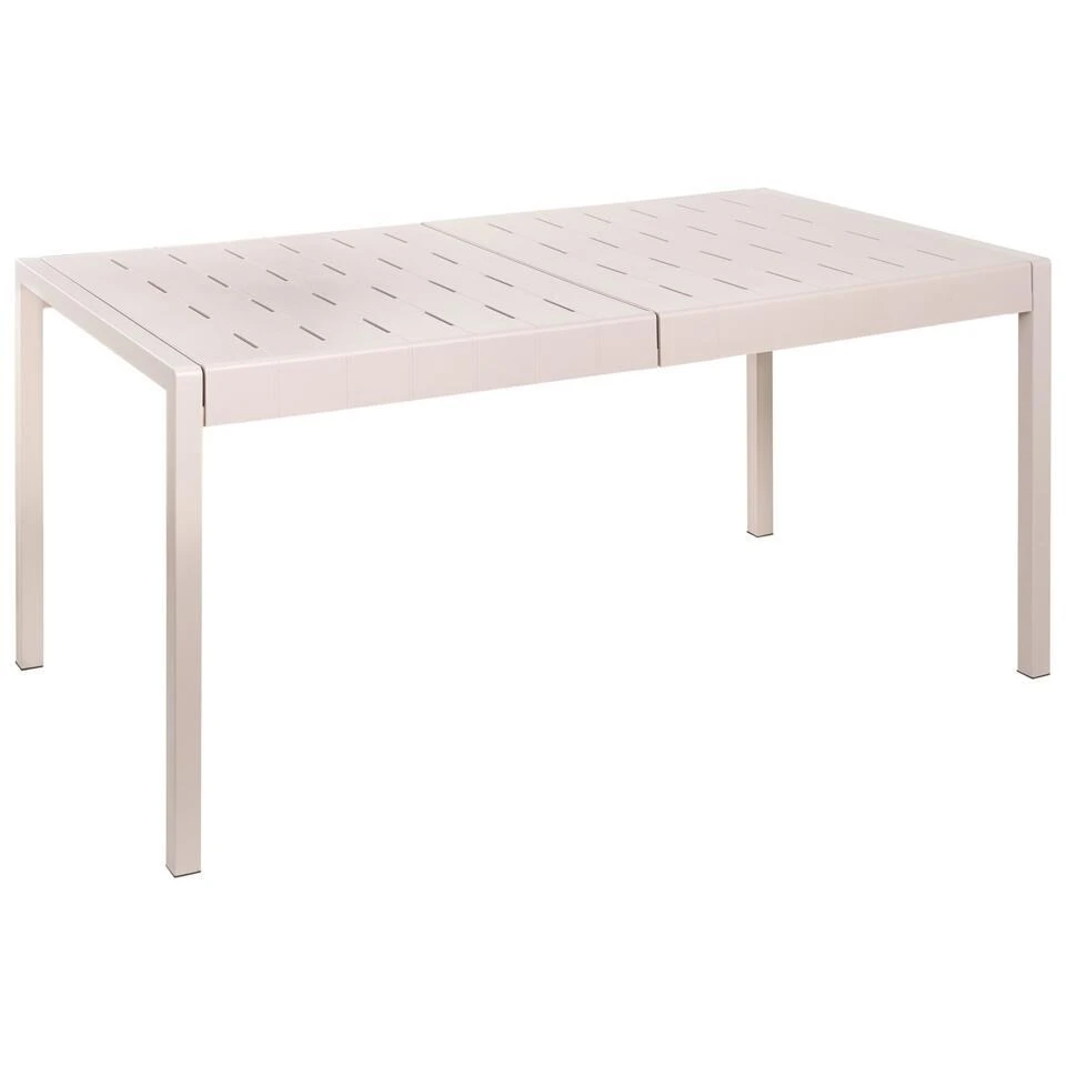 BARTICA - Tuintafel - Beige - 154 X 84 Cm - Synthetisch Materiaal 3 BARTICA - Tuintafel - Beige - 154 X 84 Cm - Synthetisch Materiaal - Afbeelding 3