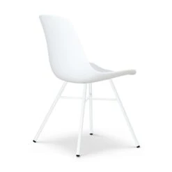 Nolon Noa-Pip Kunststof Tuinstoel Wit - Wit Onderstel -Beliani Winkel cad074c03a0b4c25a7c31ed662b398d5