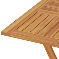 VidaXL - Tuintafel Inklapbaar - Bruin - Massief Teakhout - 85x85x76 Cm -Beliani Winkel cb32e3c5034e4cb88188666c2df36327