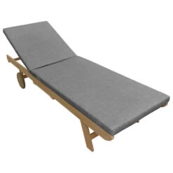 Happy Garden Zonnebaden KANAWA - Grijs - Acacia -Beliani Winkel cb8f2c7166e446e1881fe07e3824d428