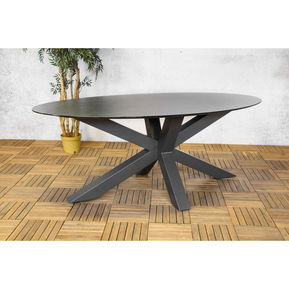 Sens-Line - Atalanta Tuintafel Ovaal 200x100cm - Keramiek 2 Sens-Line - Atalanta Tuintafel Ovaal 200x100cm - Keramiek - Afbeelding 2