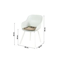 Hartman Le Soleil Element Dining Armstoel - Cotton White - 4 St. -Beliani Winkel cc754223effd41debf39c89b36cb3d0d