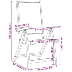 VidaXL - Inklapbare Tuinstoel - Bruin - Acaciahout - 6 Stuks -Beliani Winkel cd062a6992074e4198537a0609b60c3f
