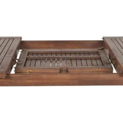 CESANA - Tuintafel - Donkerhout - 100 X 180/240 Cm - Acaciahout -Beliani Winkel cd4d027eaf6a4061abdee207a99d31ec