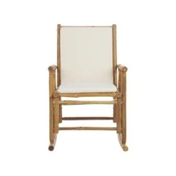 Beliani Schommelstoel FRIGOLE - Lichte Houtkleur Bamboehout -Beliani Winkel ce7f634996ba4527a6841ce3cc1d5d91