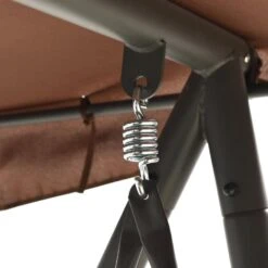 VidaXL Schommelbank Voor Buiten Met Luifel Koffiekleurig 7 VidaXL Schommelbank Voor Buiten Met Luifel Koffiekleurig -Beliani Winkel cfe6933272f34a9c966e1b1db974f244