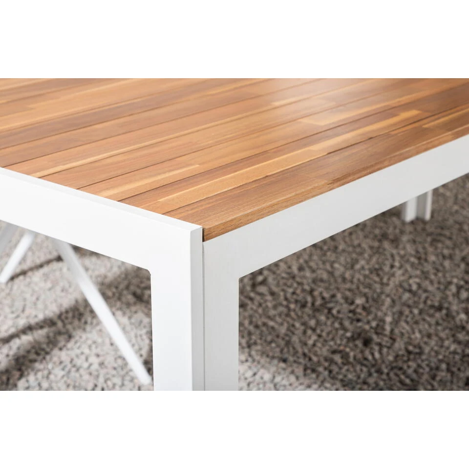 Fjôrd Tuintafel Acaciahout/Metaal - 200x100x76cm - Bois 3 Fjôrd Tuintafel Acaciahout/Metaal - 200x100x76cm - Bois - Afbeelding 3