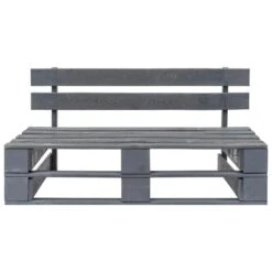 VidaXL - Tuinmiddenbank Pallet - Grijs - Grenenhout -Beliani Winkel d127c3d551054c77969d873c660301b7
