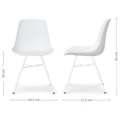 Nolon Noa-Pip Kunststof Tuinstoel Wit - Wit Onderstel -Beliani Winkel d1ec511eedd64a4c8483e4d906dc71cb