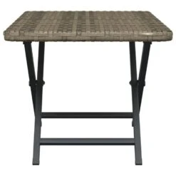 VidaXL - Tafel Inklapbaar - Grijs - Poly Rattan - 45x35x32 Cm -Beliani Winkel d30f563ae6e546a789c34e543ba22b18