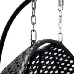 Merkloos HOME DELUXE Polyrotan Hangstoel TWIN Zwart Pure -Beliani Winkel d3342cef6b2b4fafa4692e83eff7cc4b