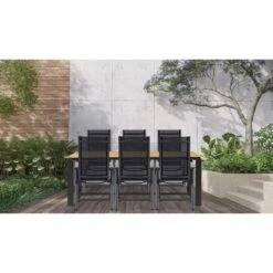 Lisomme Joep Tuintafel Polywood Naturel - 210 X 100 Cm -Beliani Winkel d356c0c32daa4c44bebe360995d9fdea