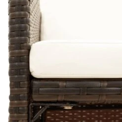 VidaXL - Diningstoelen - Kussens - Bruin - Poly Rattan - 4 Stuks - 52x56x85 Cm -Beliani Winkel d3c634aee4c34e0fab4f90e1299823ec