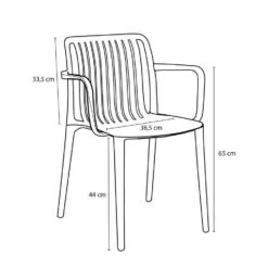 Mica Decorations Paloma Tuinstoel - Polypropyleen - Zwart 17 Mica Decorations Paloma Tuinstoel - Polypropyleen - Zwart -Beliani Winkel d42dc72128d641e283a9aa8fb6345e45