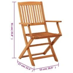 VidaXL - Tuinstoelen - Bruin - Eucalyptushout - 4 Stuks - Inklapbaar -Beliani Winkel d4cf59b7ec9e4cd49d9fb57466d3f009