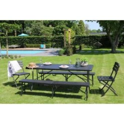 ERRO Bank Houtlook 180cm -Beliani Winkel d4e808b902334c4f9f0f0d5c404075da