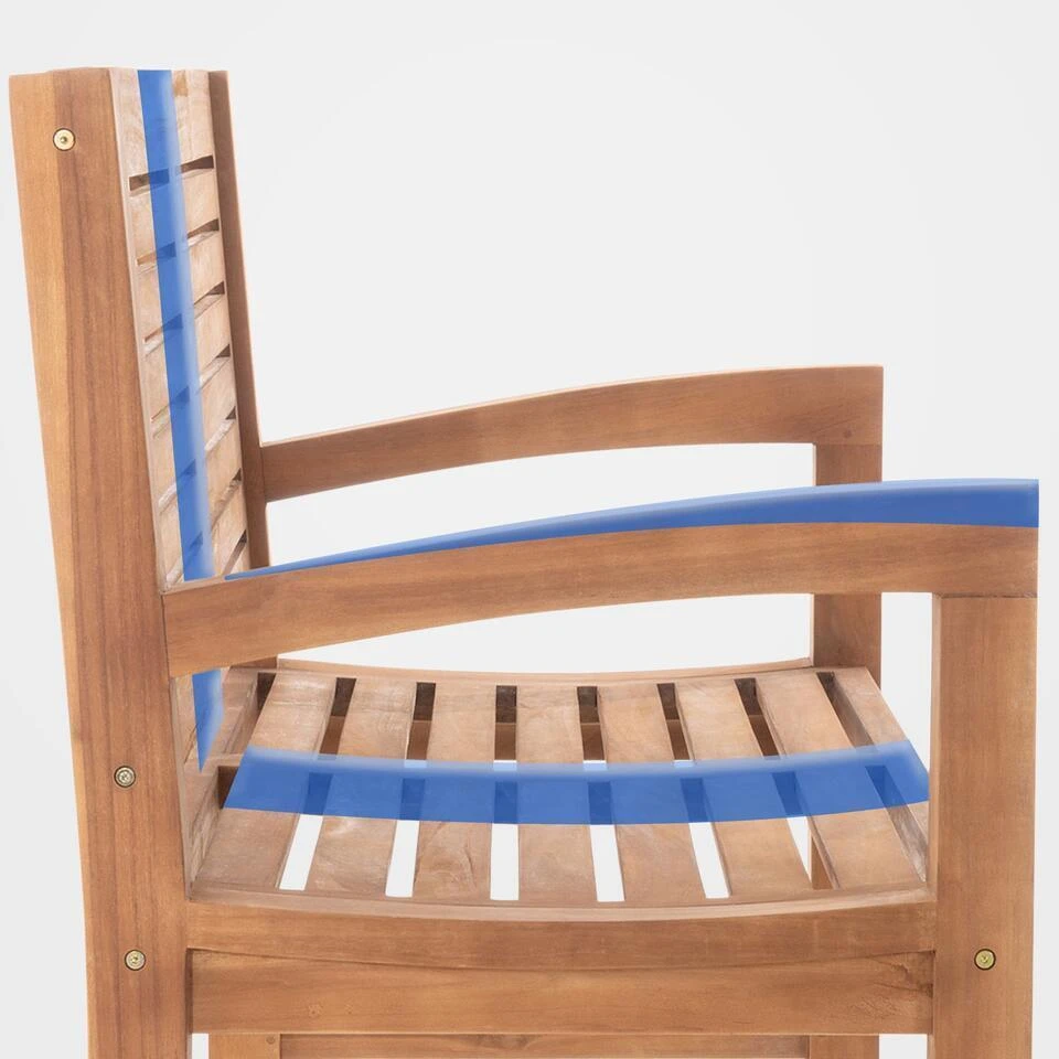 CLP Teakbank Halden 180 Cm 6 CLP Teakbank Halden 180 Cm - Afbeelding 6