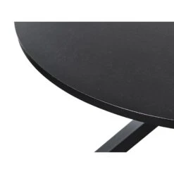 MALETTO - Ronde Eettafel - Zwart - 120 Cm - Aluminium -Beliani Winkel d5c1b774441644b1972f1d841dd84622