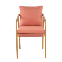 Set Van 2 Stoelen Voor Binnen En Buiten Van Massief Hout Beige Roze 14 Set Van 2 Stoelen Voor Binnen En Buiten Van Massief Hout Beige Roze -Beliani Winkel d6407242dddb4ce6a095c6147dfd0c51