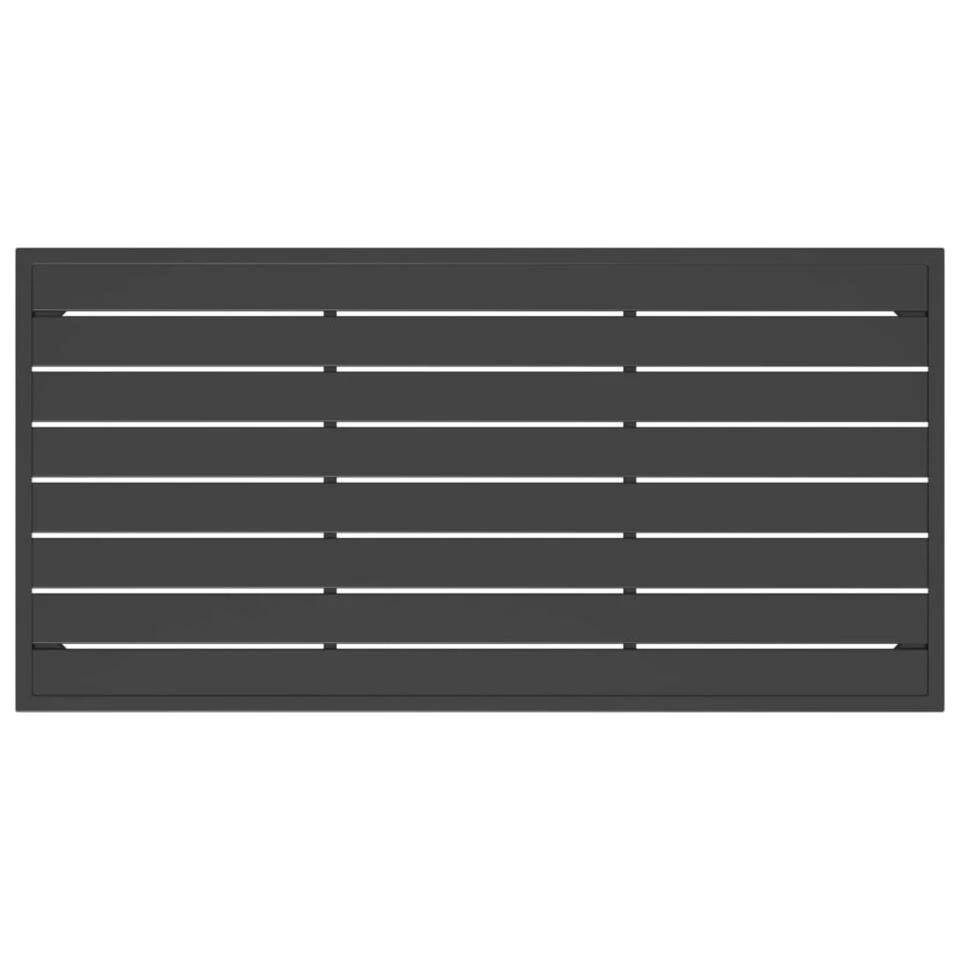 VidaXL - Tuintafel - Antraciet - Staal - 110x55x35 Cm 5 VidaXL - Tuintafel - Antraciet - Staal - 110x55x35 Cm - Afbeelding 5