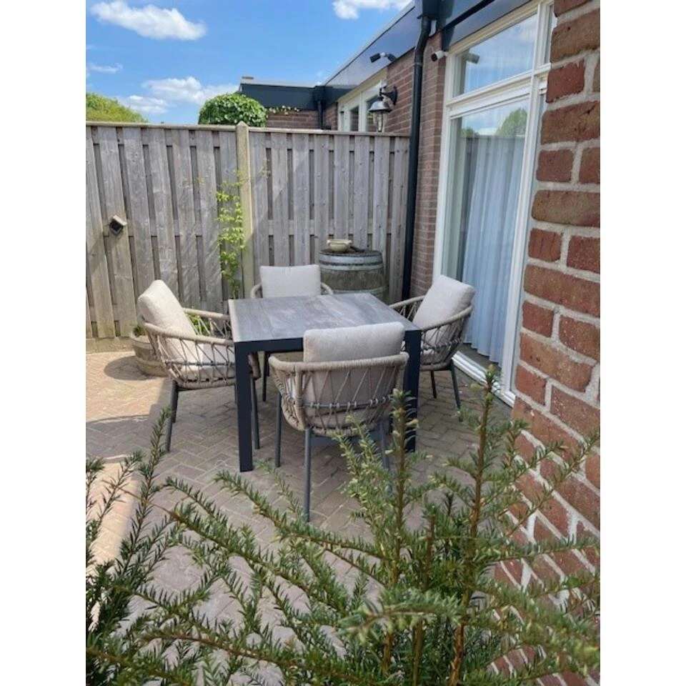 VDG Set Van 4 - Julia Dining Tuinstoel - Antraciet 12 VDG Set Van 4 - Julia Dining Tuinstoel - Antraciet - Afbeelding 12