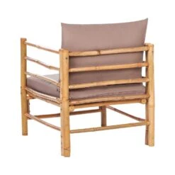 CERRETO - Tuinstoel - Taupe - Bamboe -Beliani Winkel d78370b75e794a6eadf4765b0c4f06e0