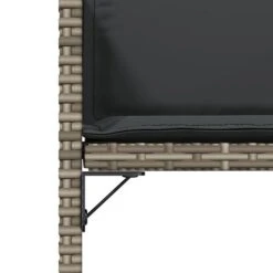 VidaXL - Tuinstoelen - Kussens - Grijs - Poly Rattan - 4 Stuks -Beliani Winkel d78f488b2106432ba570230879494a37