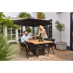 Hartman Heron Dining Tuintafel 300x100 Cm. - Black -Beliani Winkel d80e978f1d99442da6a6802d503cd2ae
