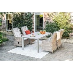 Osborne Verstelbare Fauteuil - Vintage Willow - Desert Sand -Beliani Winkel d90f1c743ee14dccbafc0bacd4061a80