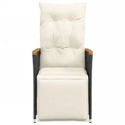 VidaXL - Tuinstoel - Zwart - Poly Rattan 14 VidaXL - Tuinstoel - Zwart - Poly Rattan -Beliani Winkel d937767079e64f3ea49ce630273d4384