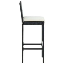 VidaXL - Tuinbarkrukken - Zwart - Poly Rattan - 2 Stuks - Met Kussens 13 VidaXL - Tuinbarkrukken - Zwart - Poly Rattan - 2 Stuks - Met Kussens -Beliani Winkel da219bc359e84de1bc61e761b8fcd010