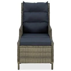 VidaXL Tuinstoel Verstelbaar Met Voetenbankje Poly Rattan Bruin -Beliani Winkel da7871427e0442e5a8ed0fe1ec7a49f8