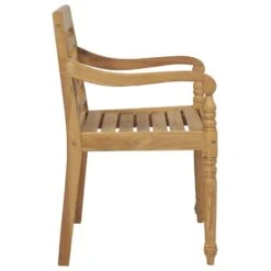VidaXL Stoelen Batavia 2 St Massief Teakhout -Beliani Winkel da9caaeb07b4415f937984cc684f66ae