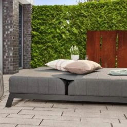 Merkloos HOME DELUXE - VALENCIA Ligstoel Met Verstelbare Rugleuning - 203 X 144 Cm -Beliani Winkel dae471ec68bd4549a526553b00d9236a