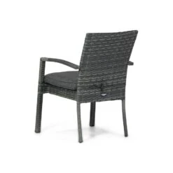 Tuinstoel Wicker Grijs-antraciet Domani Furniture Albergo -Beliani Winkel db3b6e2be62442c0a838e61ee5fd59d8