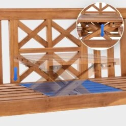 CLP Teakbank Luka 150 Cm -Beliani Winkel db63bef779ba48239644252e17b4e135