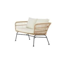 Svea - Elias Loungebank - 140 Cm - Naturel -Beliani Winkel db7eaace4a564f88a48a8a7421dde8ef