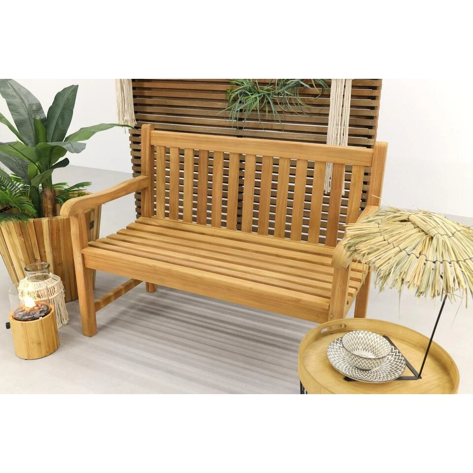 VDG Teak Houten Tuinbank Bison - 120 Cm 8 VDG Teak Houten Tuinbank Bison - 120 Cm - Afbeelding 8