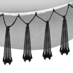 Tectake Hangstoel Malika, Boho-stijl, Draagkracht 150kg, Grijs -Beliani Winkel dba17cff1c5d497aa8049644d14b75b4