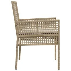 VidaXL - Tuinstoel - Beige - Poly Rattan - 53 X 60 X 85cm -Beliani Winkel dbd66ff87c384a2090be87b232ec4029