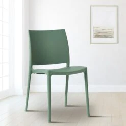 CLP Tuinstoel Meton Kunststof - Olijf -Beliani Winkel dbd8fb08f52044ceb8d2963cb0f4b9b5